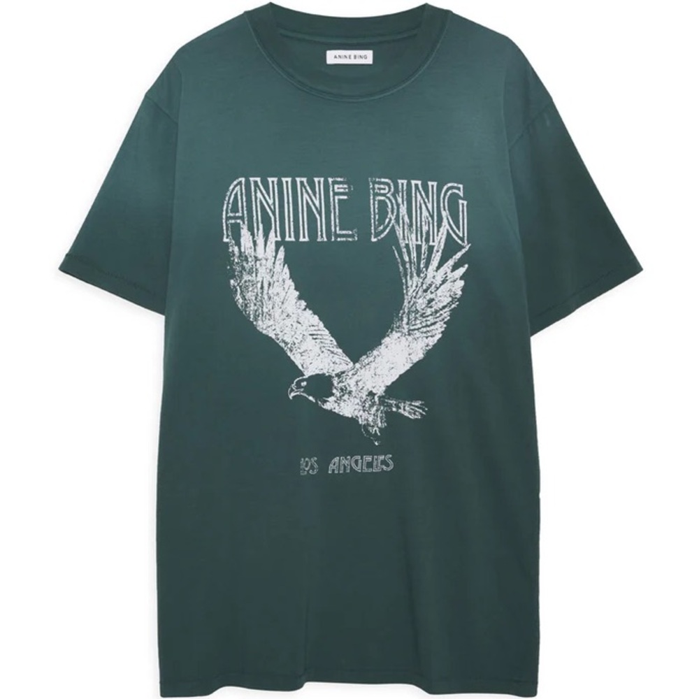 Anine Bing Olive T-Shirt - Picture 2 of 11